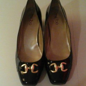 Women Shoe ME TOO size 10M Black Patent Leather